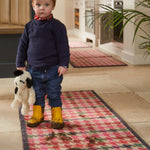 Designer 27 Houndstooth Pink Doormat 7