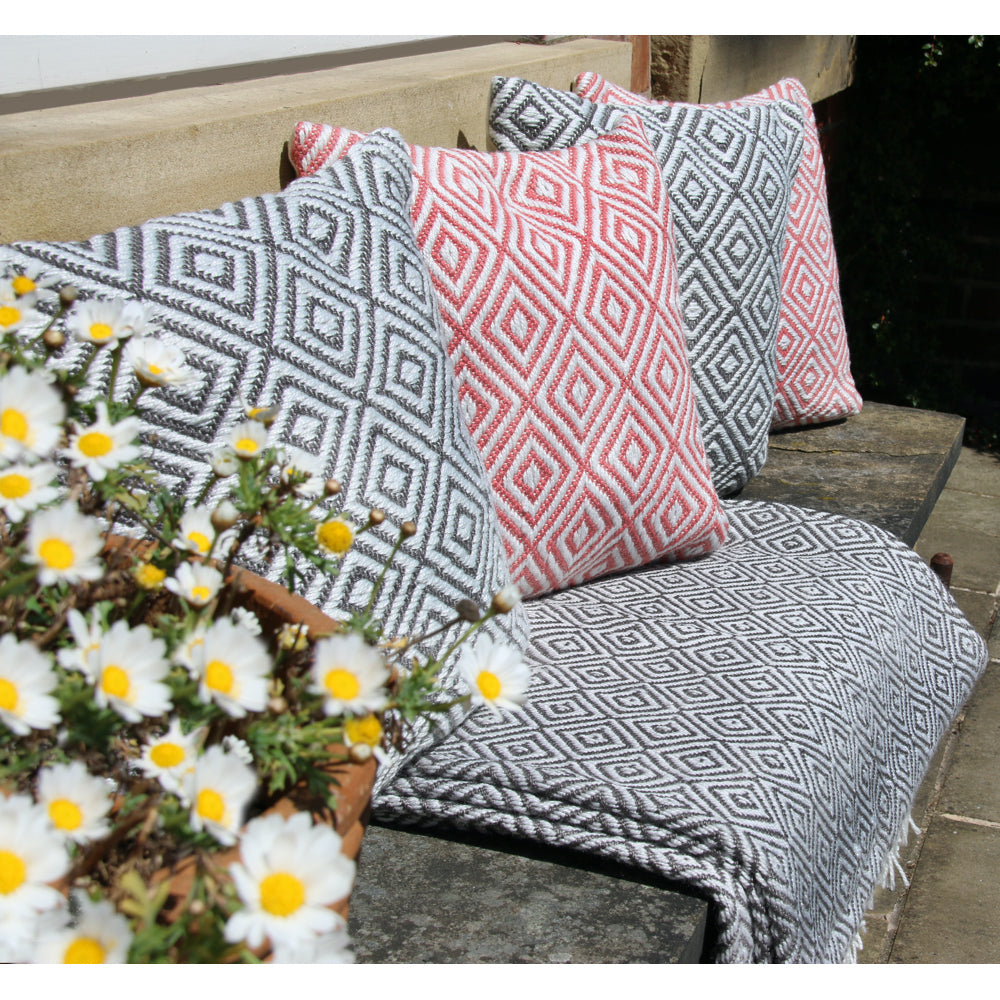 Diamond Cushion Warm Grey 2
