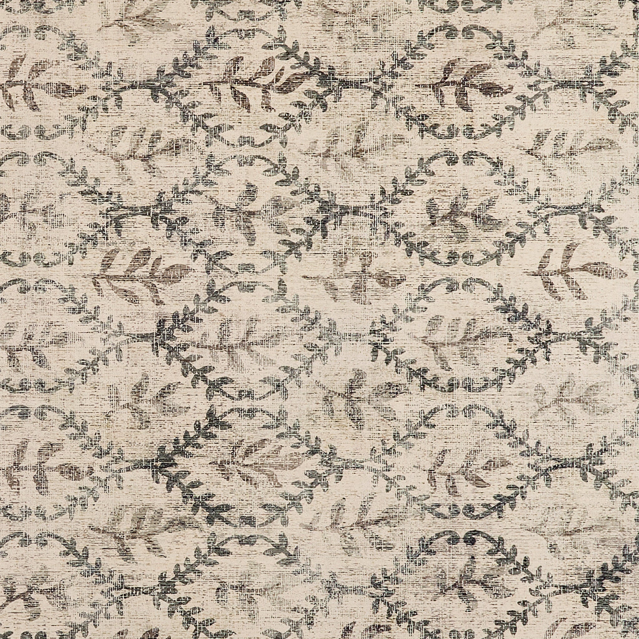 Hug Rug English Garden Washable Rug Pattern Close Up