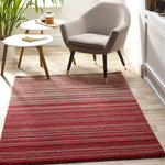 Fine Stripes Rug Red 2