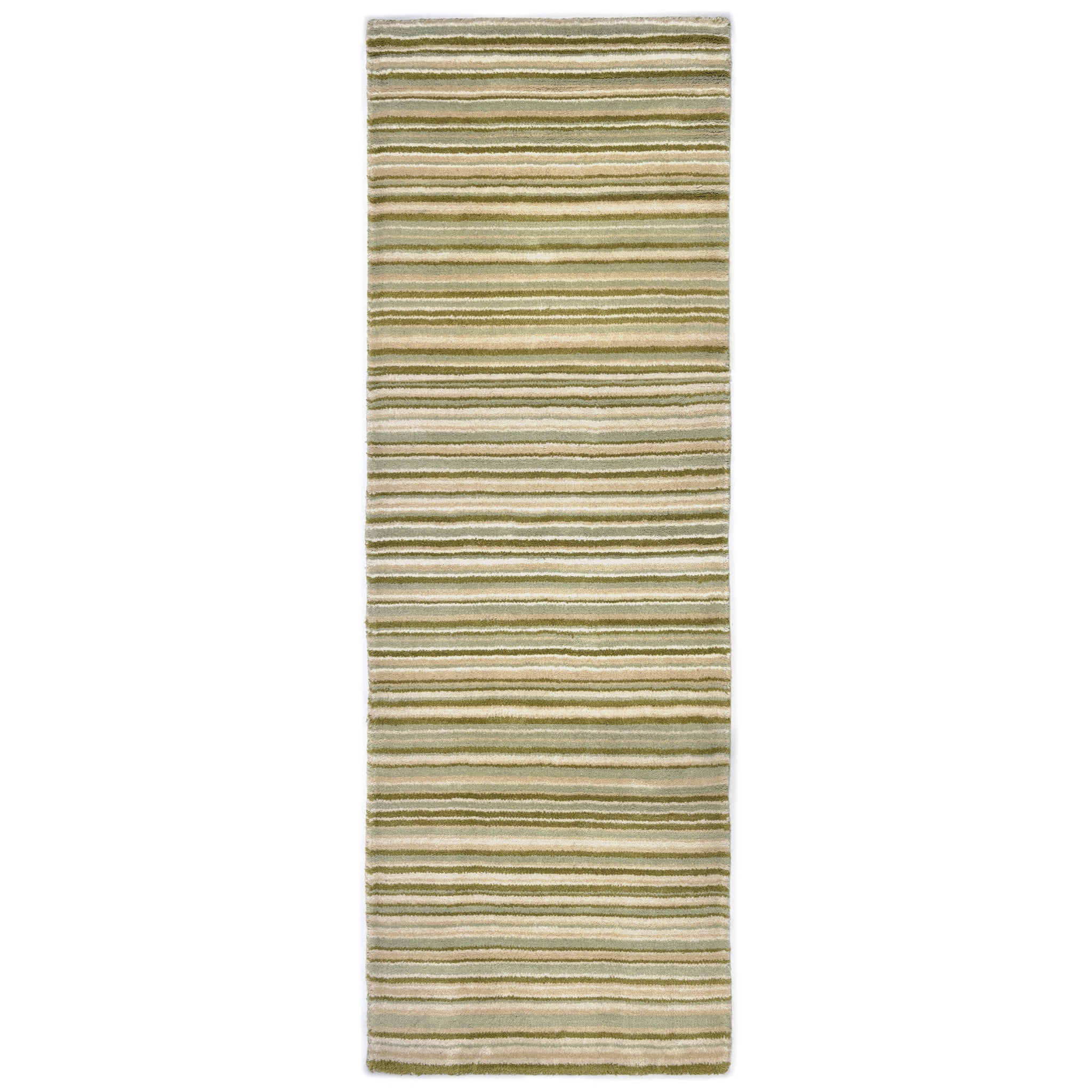 Fine Stripes Rug Green