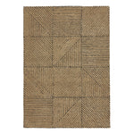 Geometric Rug- hand-tufted rug in Sand with a geometric pattern. 