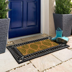 Coir Insert Green Leaves Doormat 2