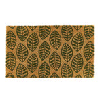 Green Leaves Coir Doormat 1