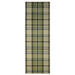 Isla Plaid Green Eco-Washable Runner 7