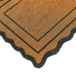 Green Scallop Border Coir Doormat 4