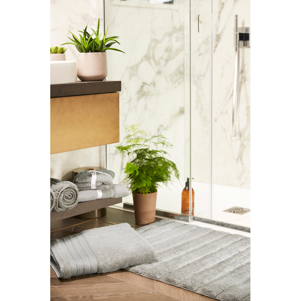 Bamboo Stripe Grey Bathmat 2
