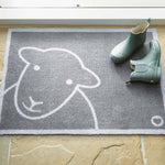 Hello Grey Herdy Washable Doormat 3