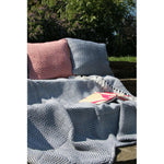 Herringbone Throw Denim Blue 3