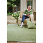 Herringbone Cushion Green 2