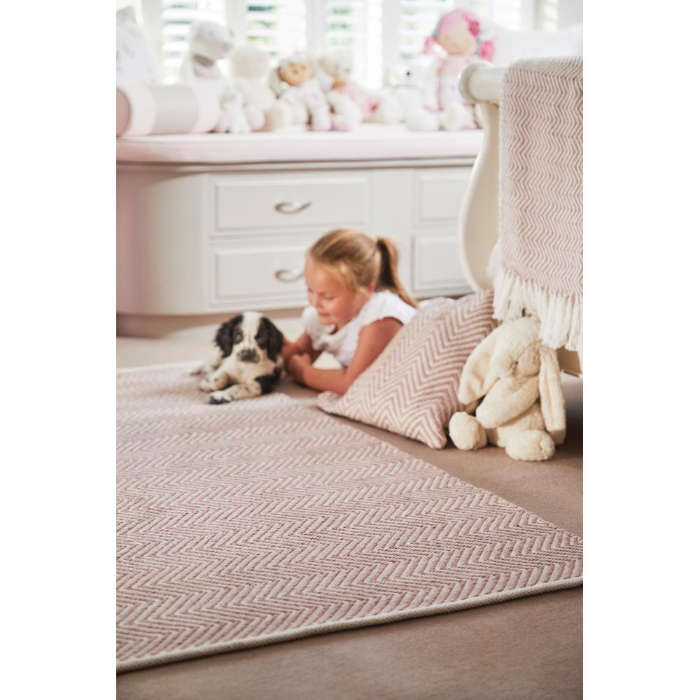 Herringbone Cushion Rose 2