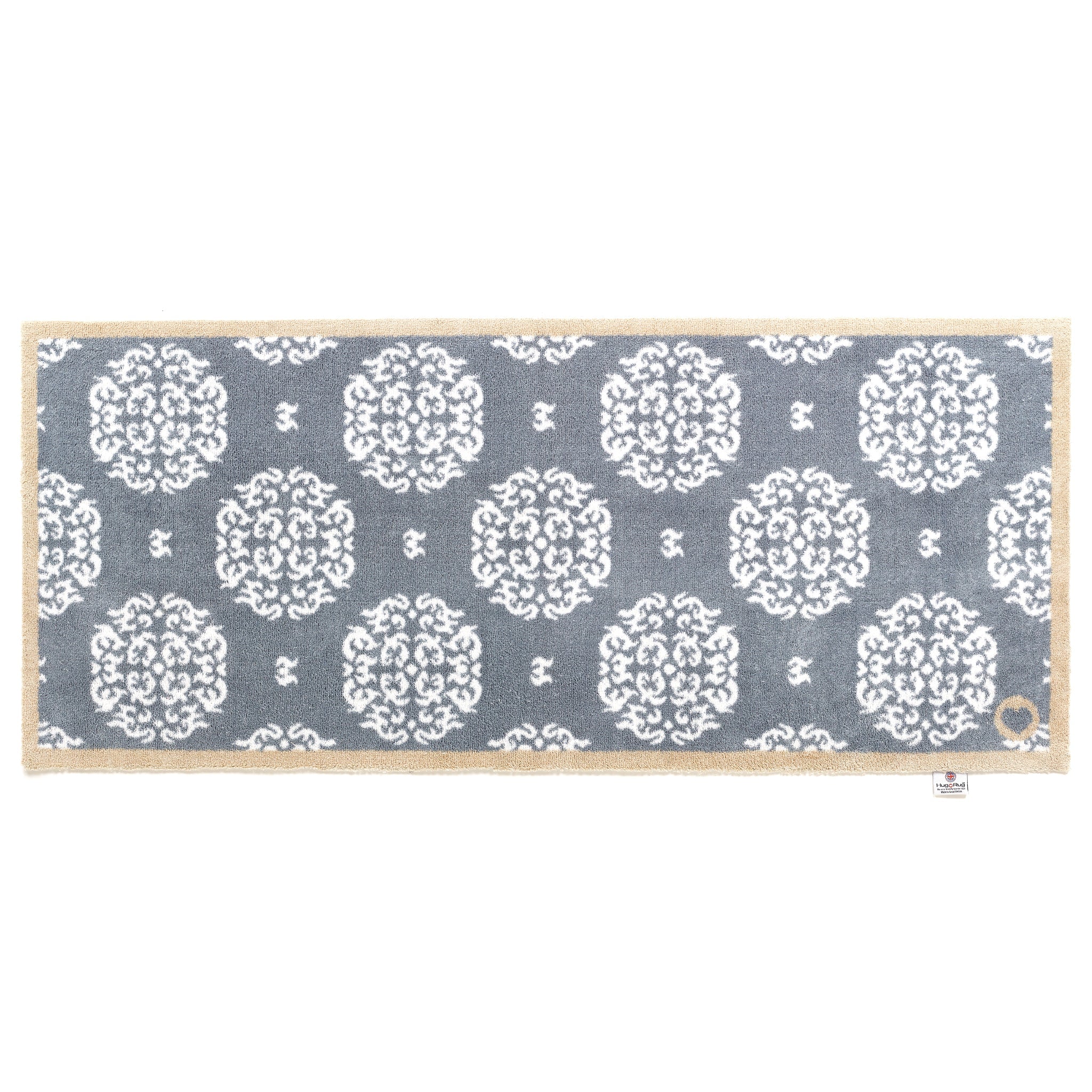 Home 44 Grey Cotton Washable Doormat 6