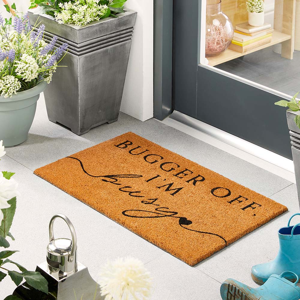 I'm Busy Coir Doormat 2