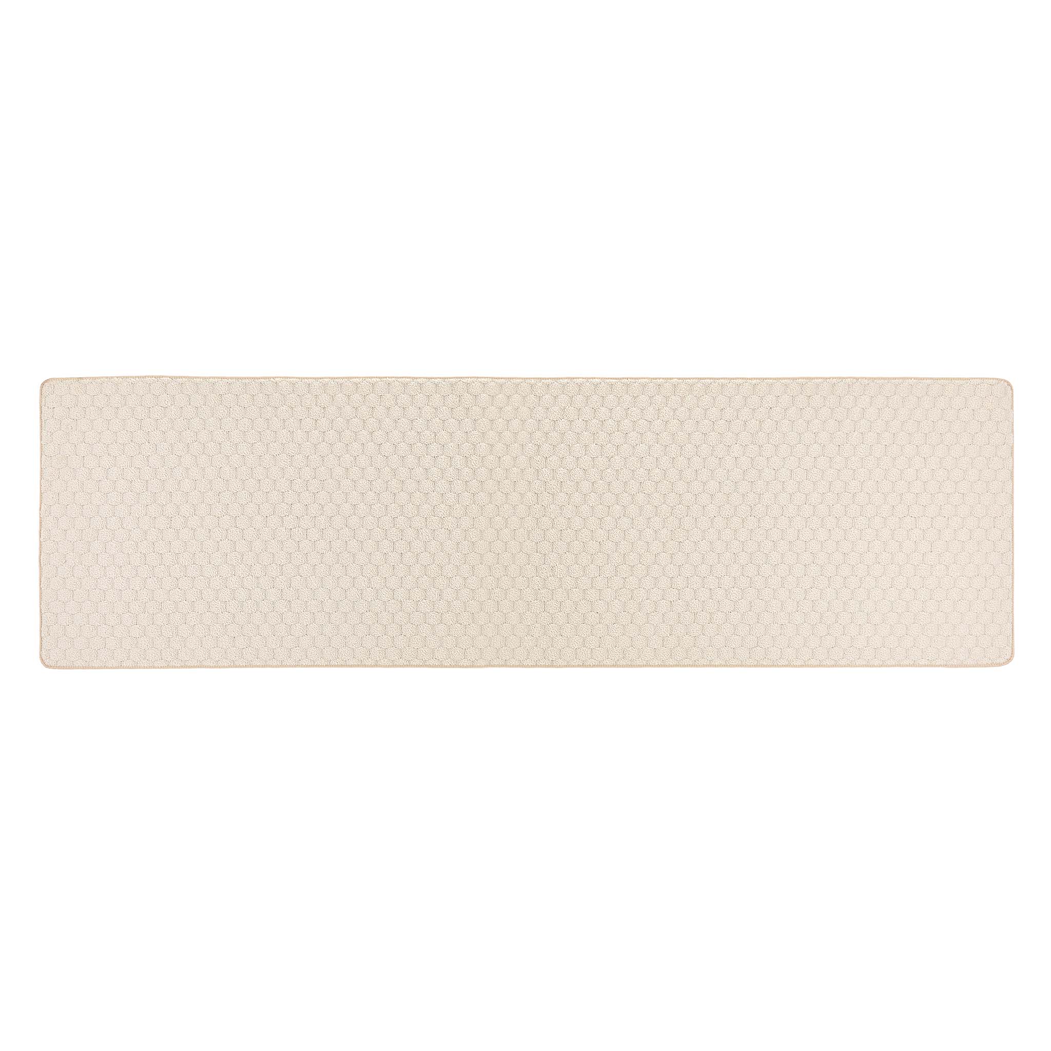 Sculptured Washable Honeycomb Rug Ivory 6