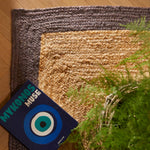 Jute Border Rug Grey 3