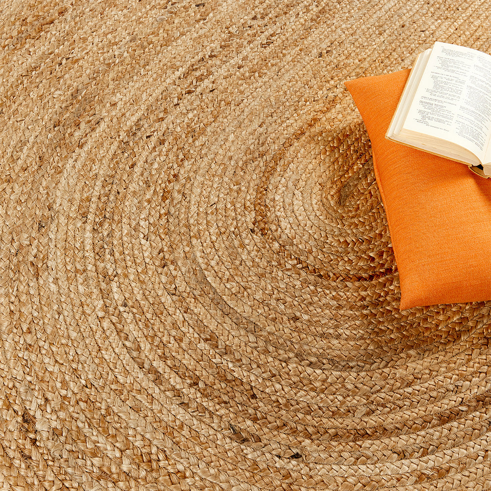 Jute Extra Rug Plain Oval 4