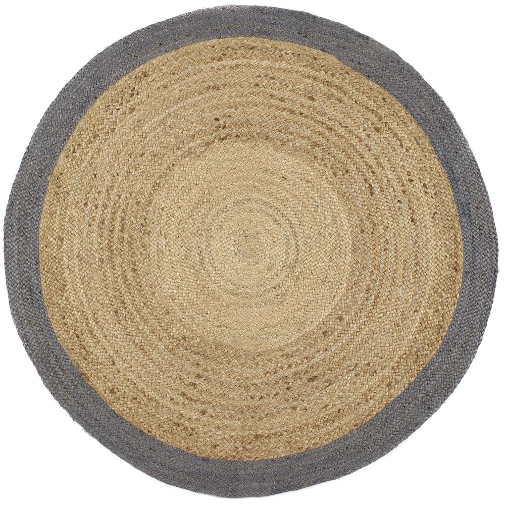 Jute Border Rug Grey 5