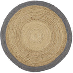 Jute Border Rug Grey 5