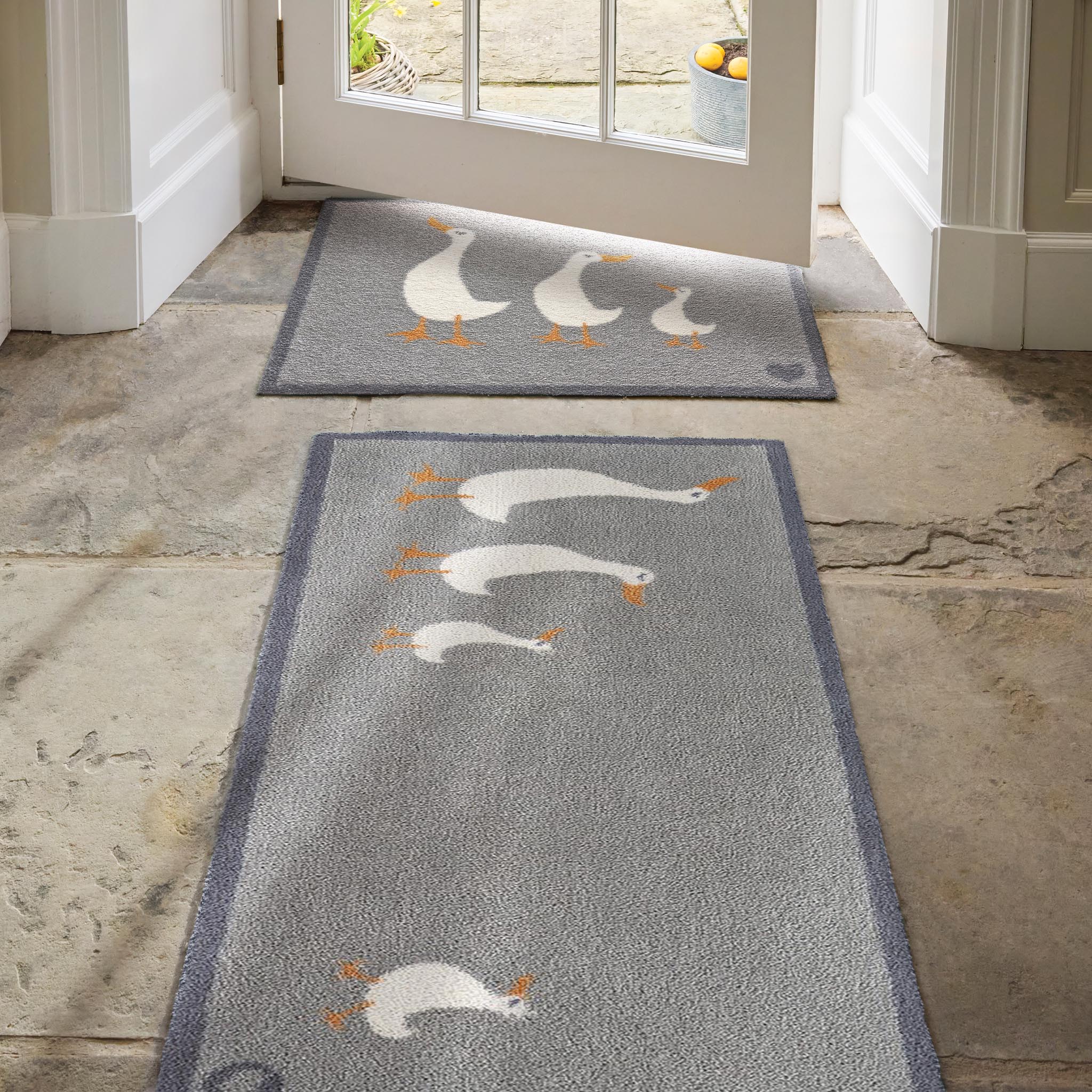 Kitchen 16 Grey Washable Doormat