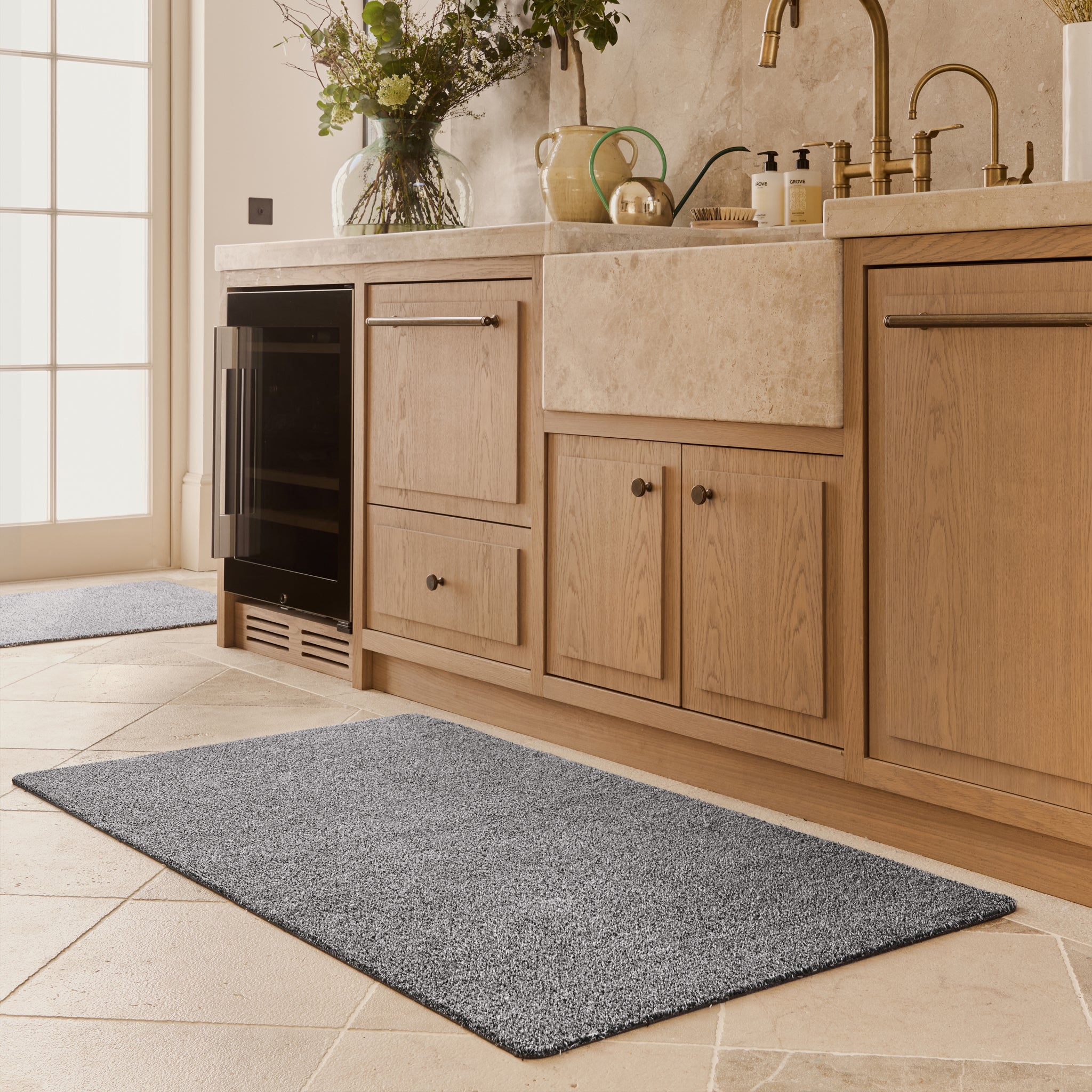 Plain Fleck - Light Grey Doormat