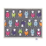 Overhead image of a grey marra Herdy washable doormat from Hug Rug