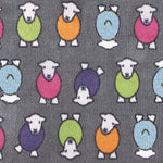 Close up image of the pattern on the grey marra Herdy washable doormat from Hug Rug