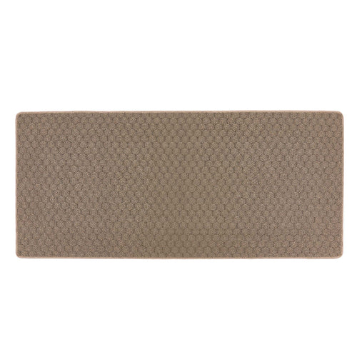 Sculptured Washable Honeycomb Rug  Mink