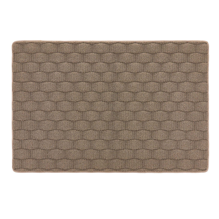 Sculptured Washable Basketweave Rug Mink