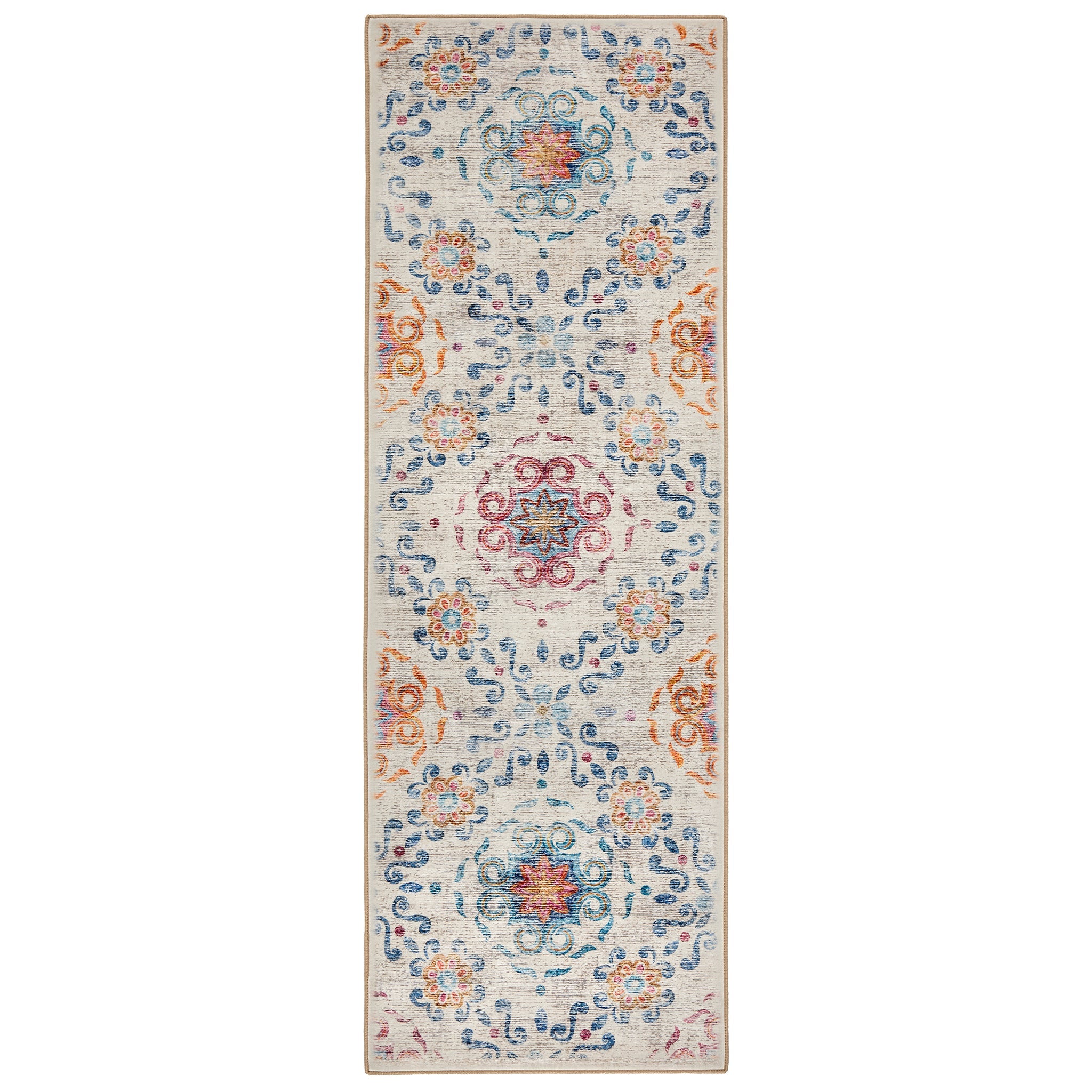 Modern Damask Eco-Washable Runner 6