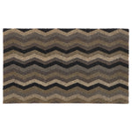 Printed Coir Ocean Zigzag Doormat 1