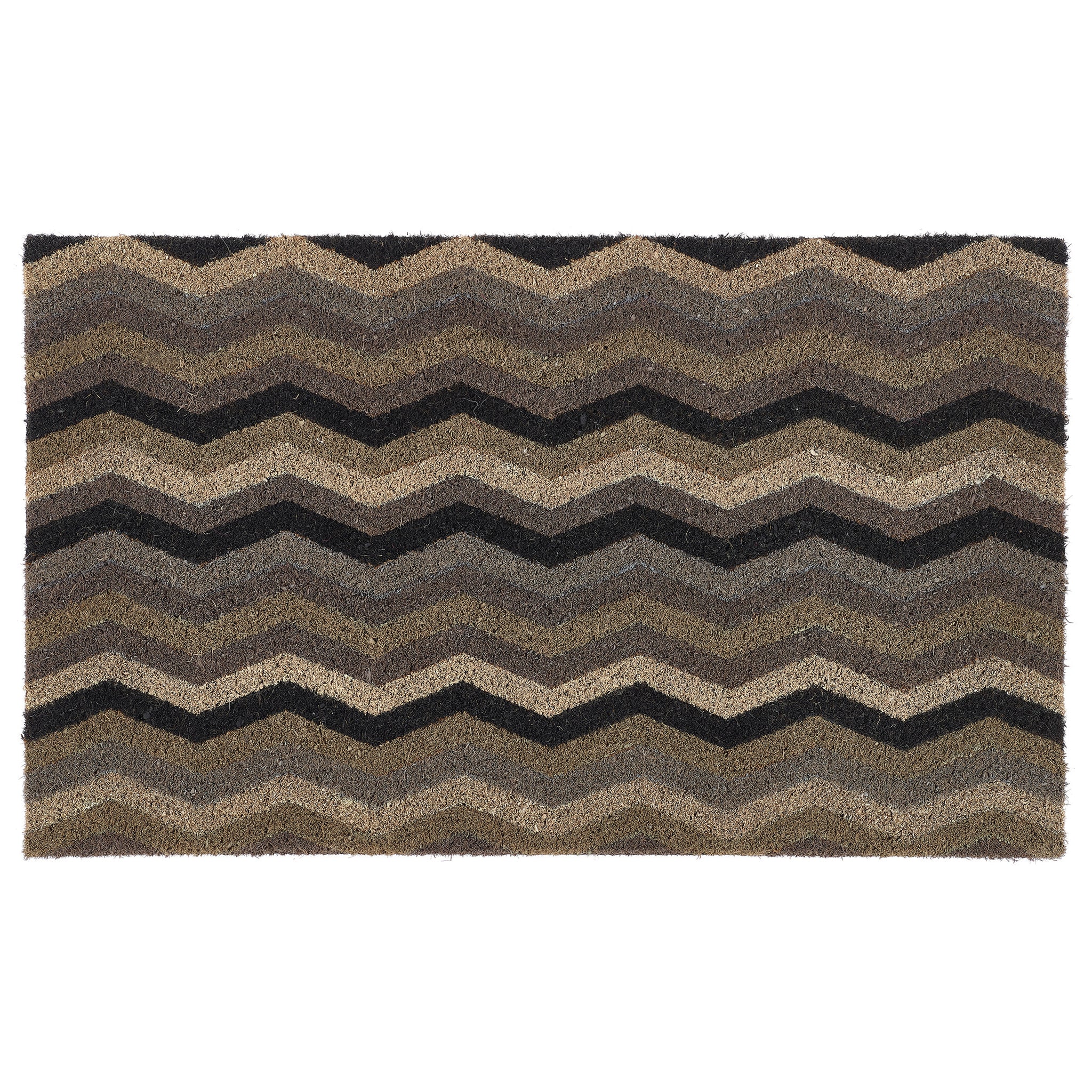 Printed Coir Ocean Zigzag Doormat 1