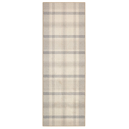 Isla Plaid Neutral Eco-Washable Runner 9