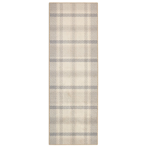 Isla Plaid Neutral Eco-Washable Rug