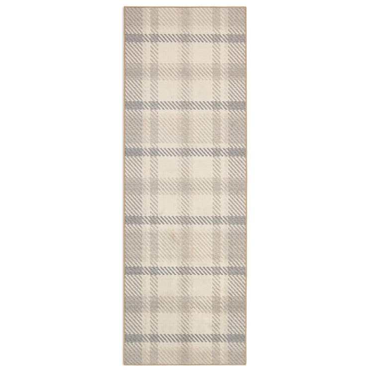 Isla Plaid Neutral Eco-Washable Rug