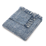 Crosshatch Throw Navy 1