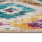 Hug Rug Painted Ikat Washable Rug Texture
