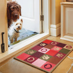Hug Rug Patchwork Paws Washable Indoor Doormat