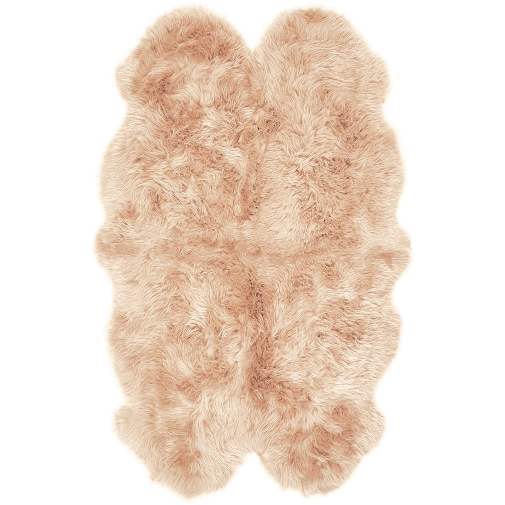 Genuine Sheepskin Rug Peach 5