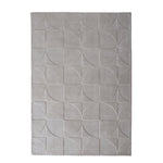 Penny Rug – 100% wool hand-tufted rug in Infinity blue with sculpted 3D geometric pattern.