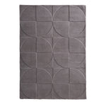 Penny Rug – 100% wool hand-tufted rug in Infinity blue with sculpted 3D geometric pattern.