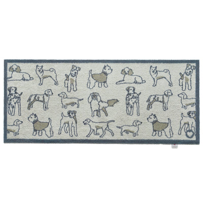Overhead image of a grey Pet 70 washable runner from Hug Rug