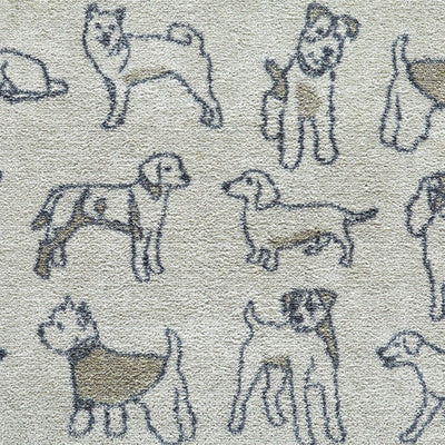 Close up image of a grey Pet 70 washable doormat pattern from Hug Rug