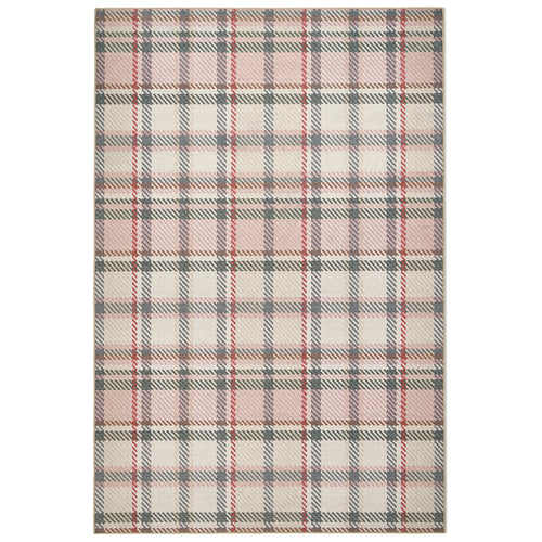 Isla Plaid Pink Eco-Washable Rug