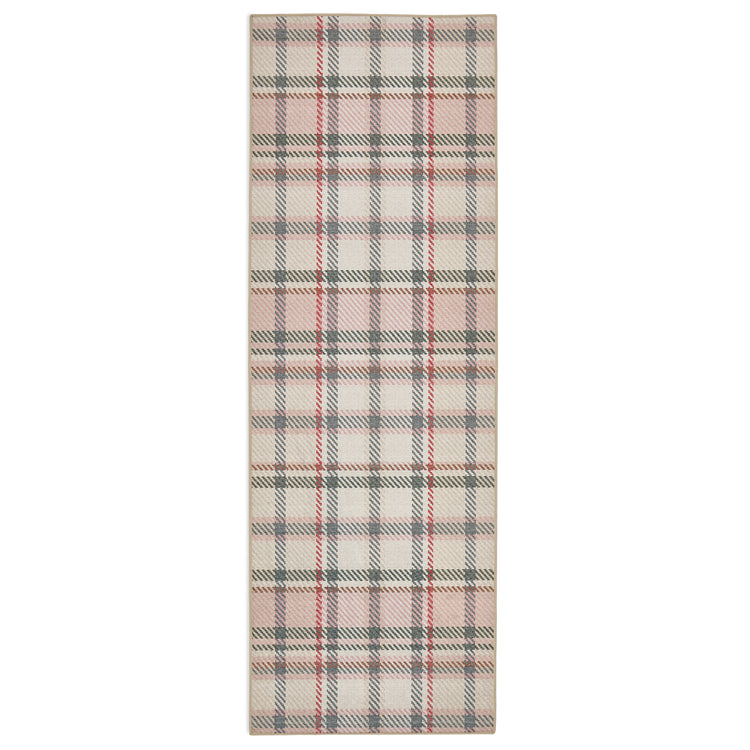 Isla Plaid Pink Eco-Washable Rug