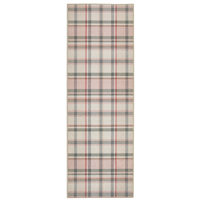 Isla Plaid Pink Eco-Washable Rug