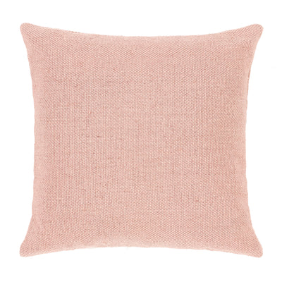 Rose coloured plain cushion
