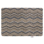 Plain - Ribbon Grey Zig Zag Doormat