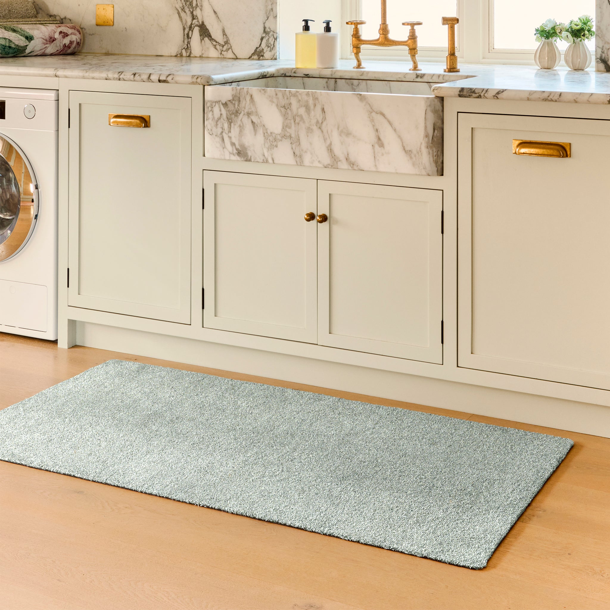 Plain Fleck - Soft Green Doormat