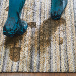 Ribbon Grey Striped Washable Doormat 5