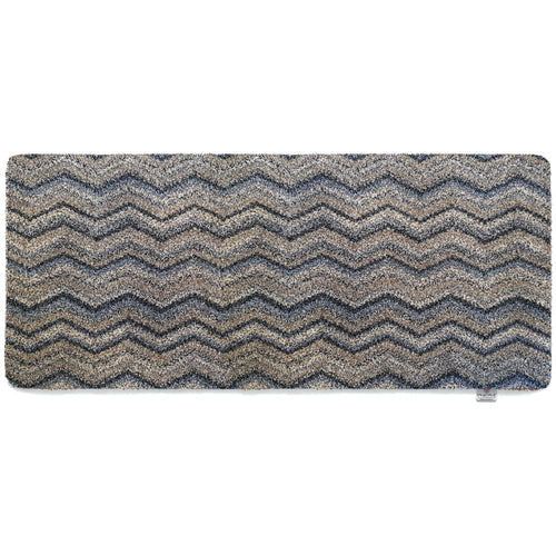 Ribbon Grey Zig Zag Washable Doormat 5